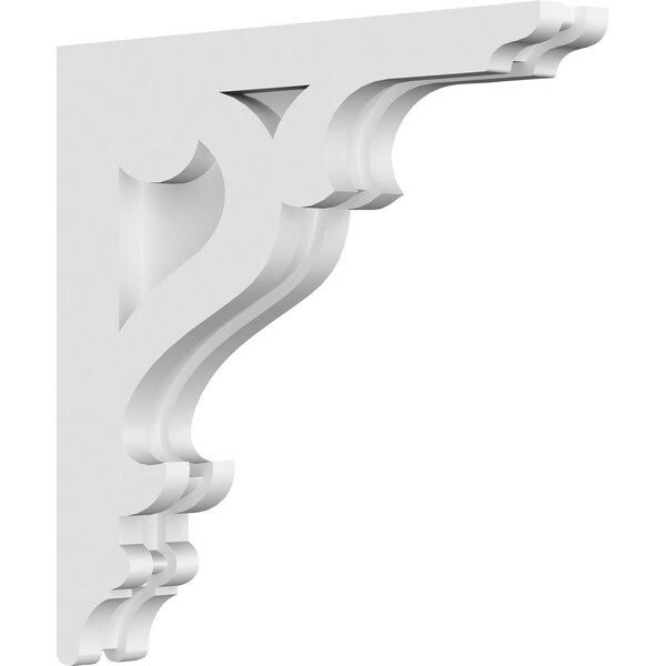Ekena Millwork Brontes Architectural Grade PVC Corbel, 1 7/8"W X 12"D X 12"H CORP01X12X12BR - main